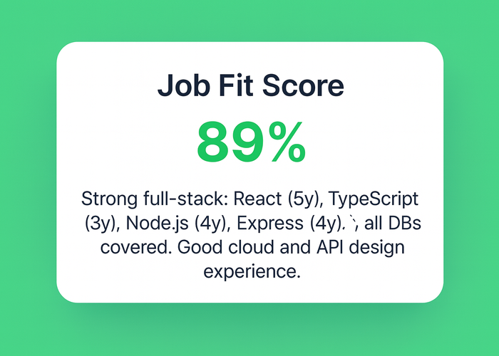 Review job-fit scores and AI-generated summaries's thumbnail