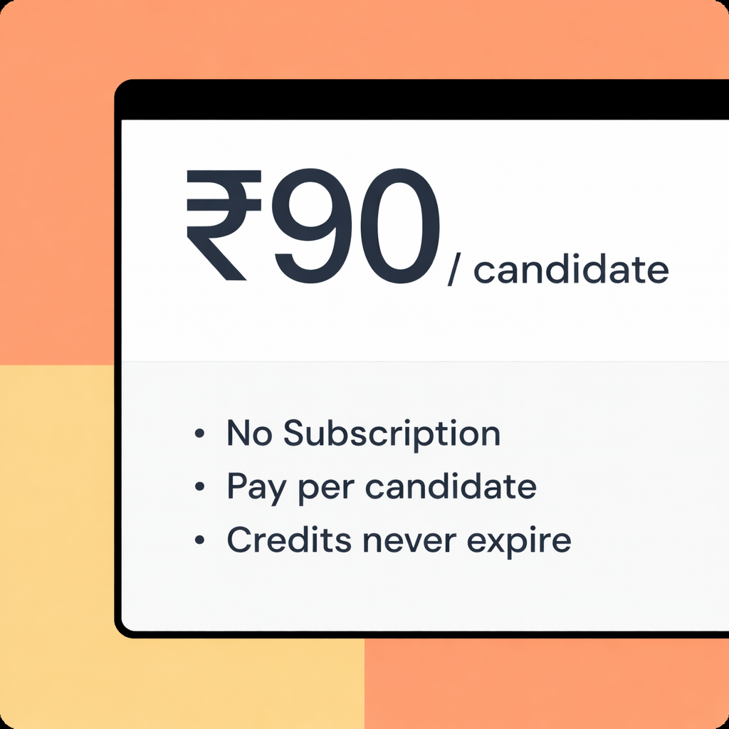 Hire at ₹90 per candidate's thumbnail